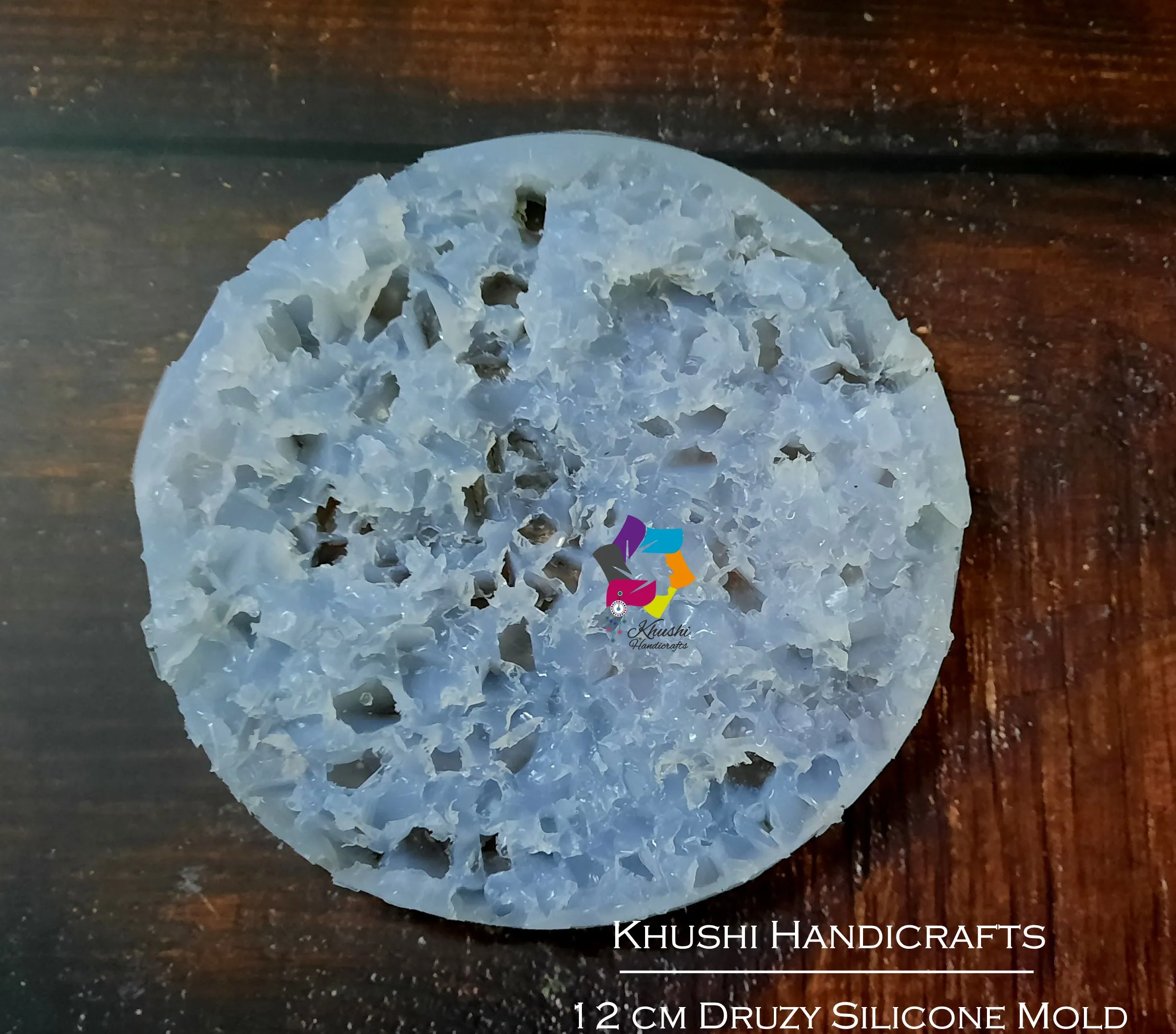 12 cm Round Large size Druzy insider mat molds for Resin Crafts -Silicone Moulds Pattern 2