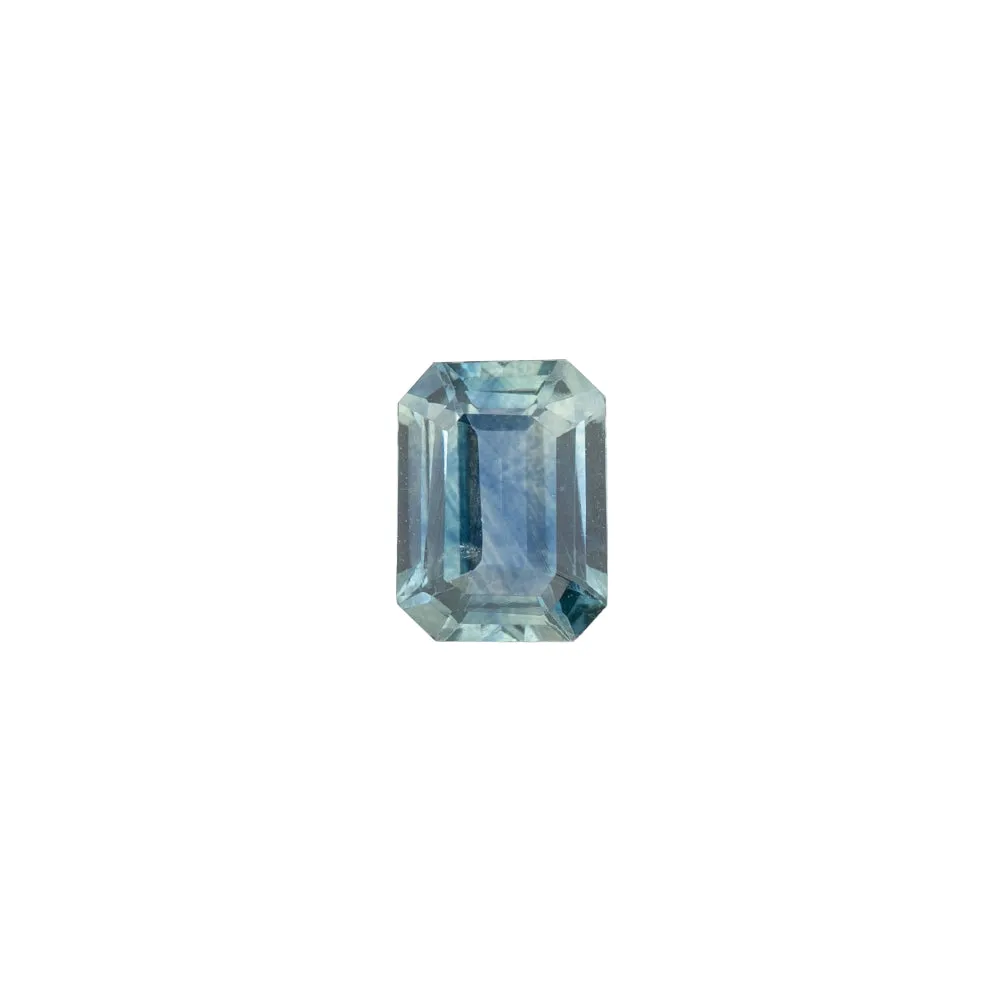 1.2ct Emerald Cut Teal Blue Montana Sapphire SF340