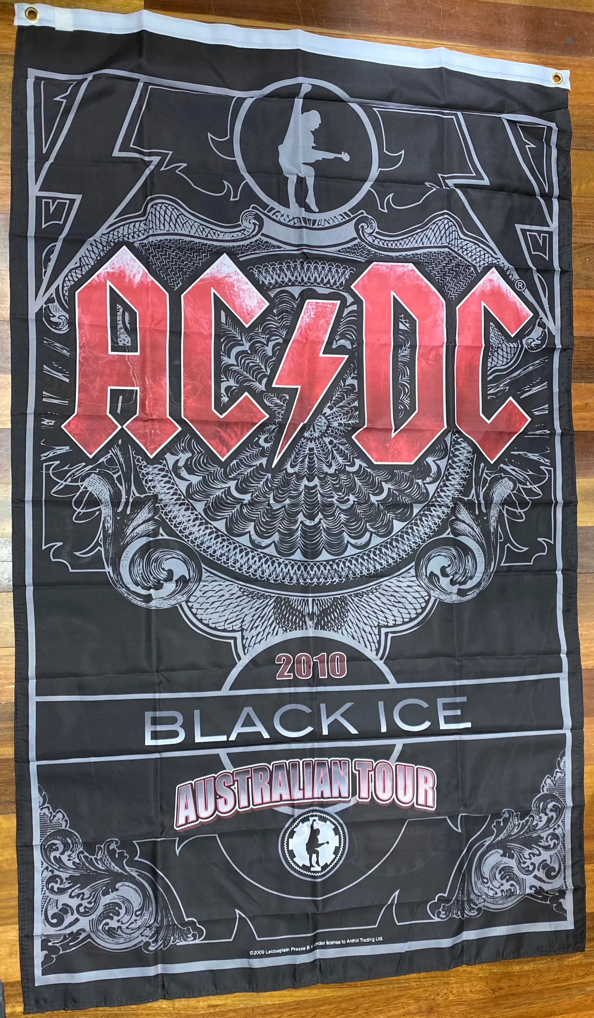 ACDC Textile Poster Flag Black Ice