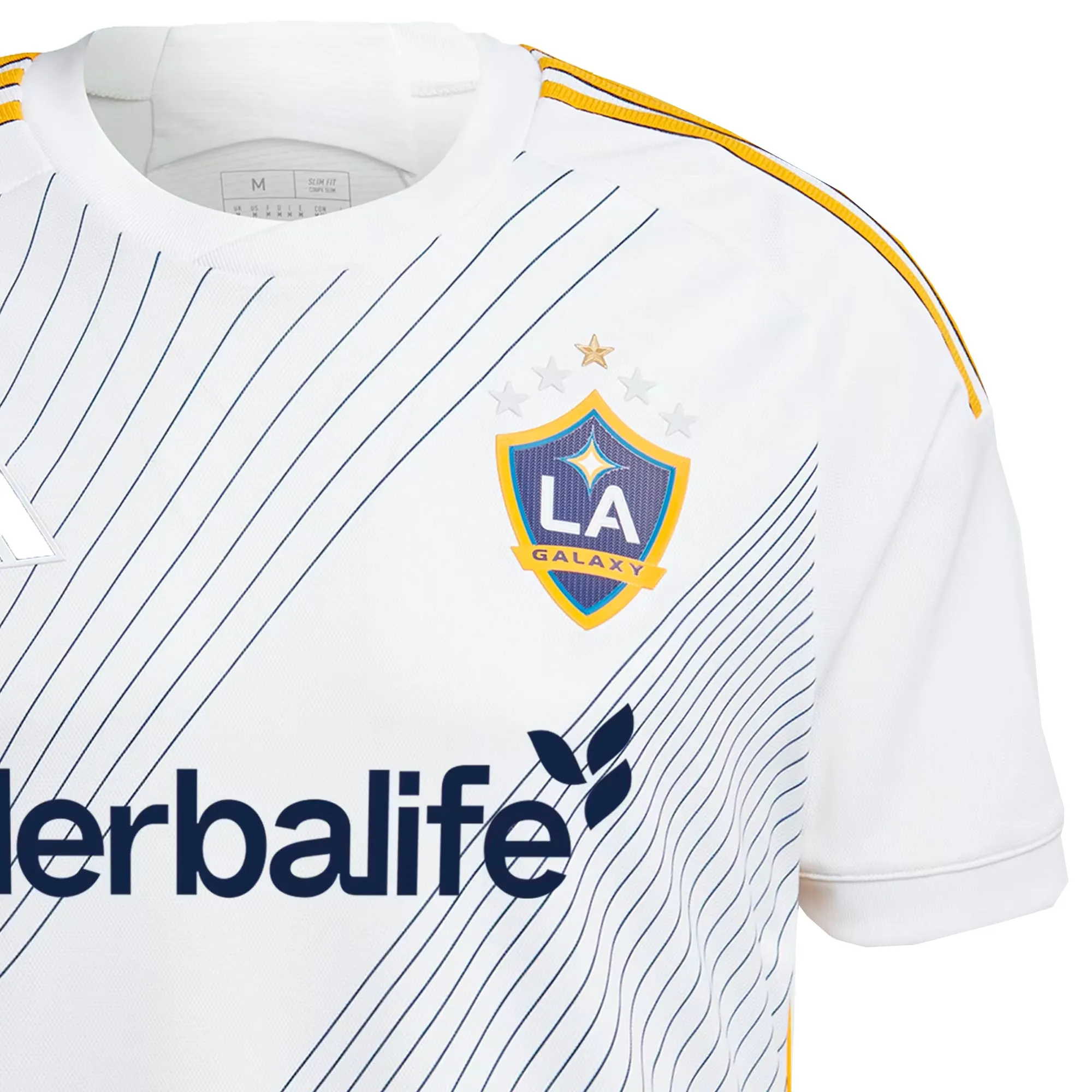 adidas Men's LA Galaxy 2024/25 Authentic Home Jersey White/Blue