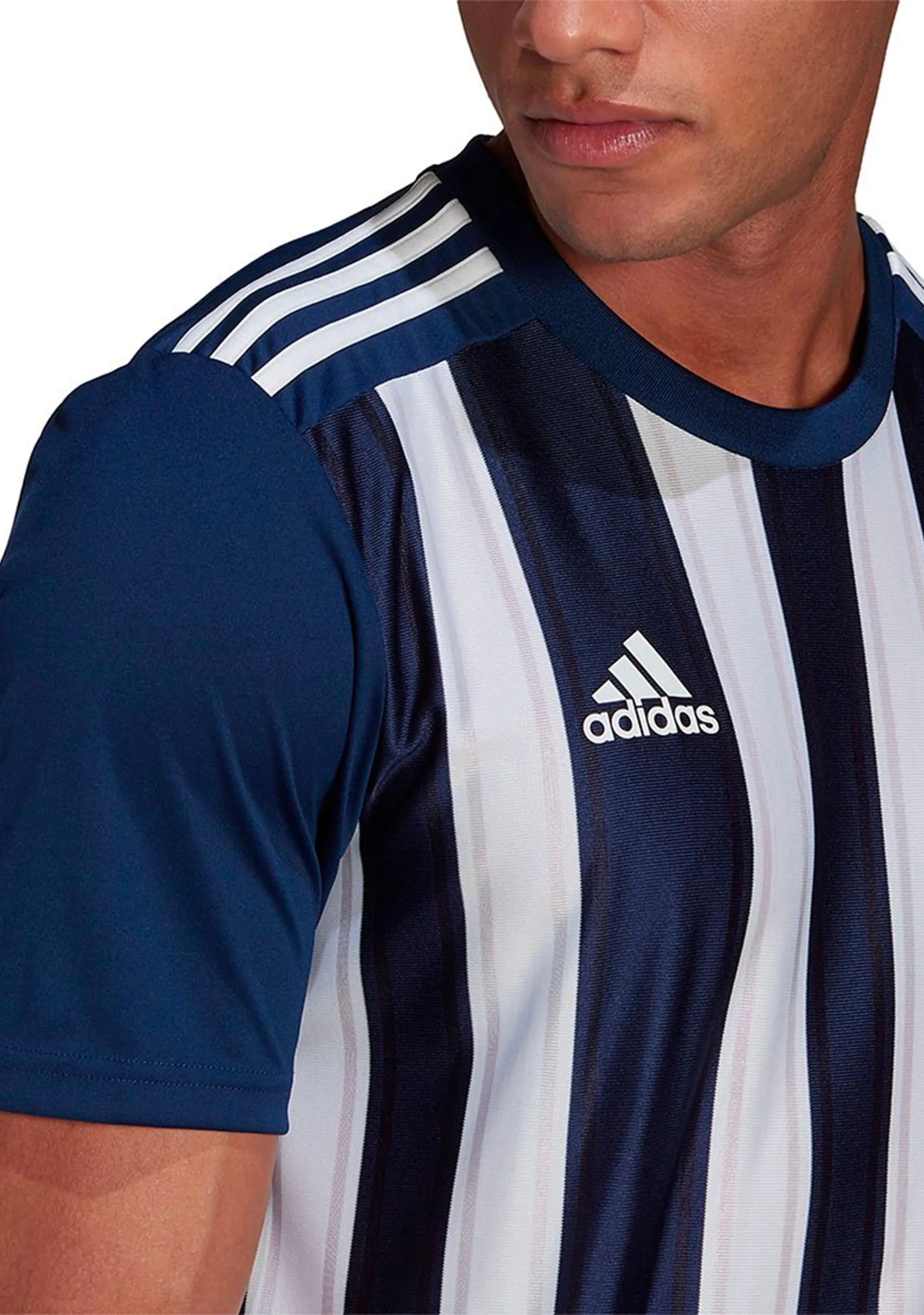 Adidas Mens Striped 21 Jersey Navy/White  GN5847