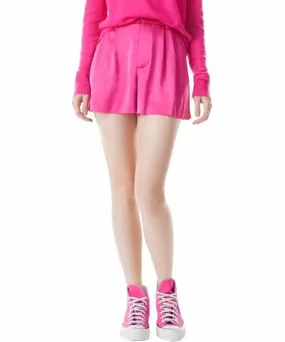 Alice + Olivia Conry Pleated Shorts In Candy