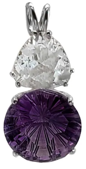 Amethyst 14mm Super Nova? with Trillion Cut Danburite Special 3