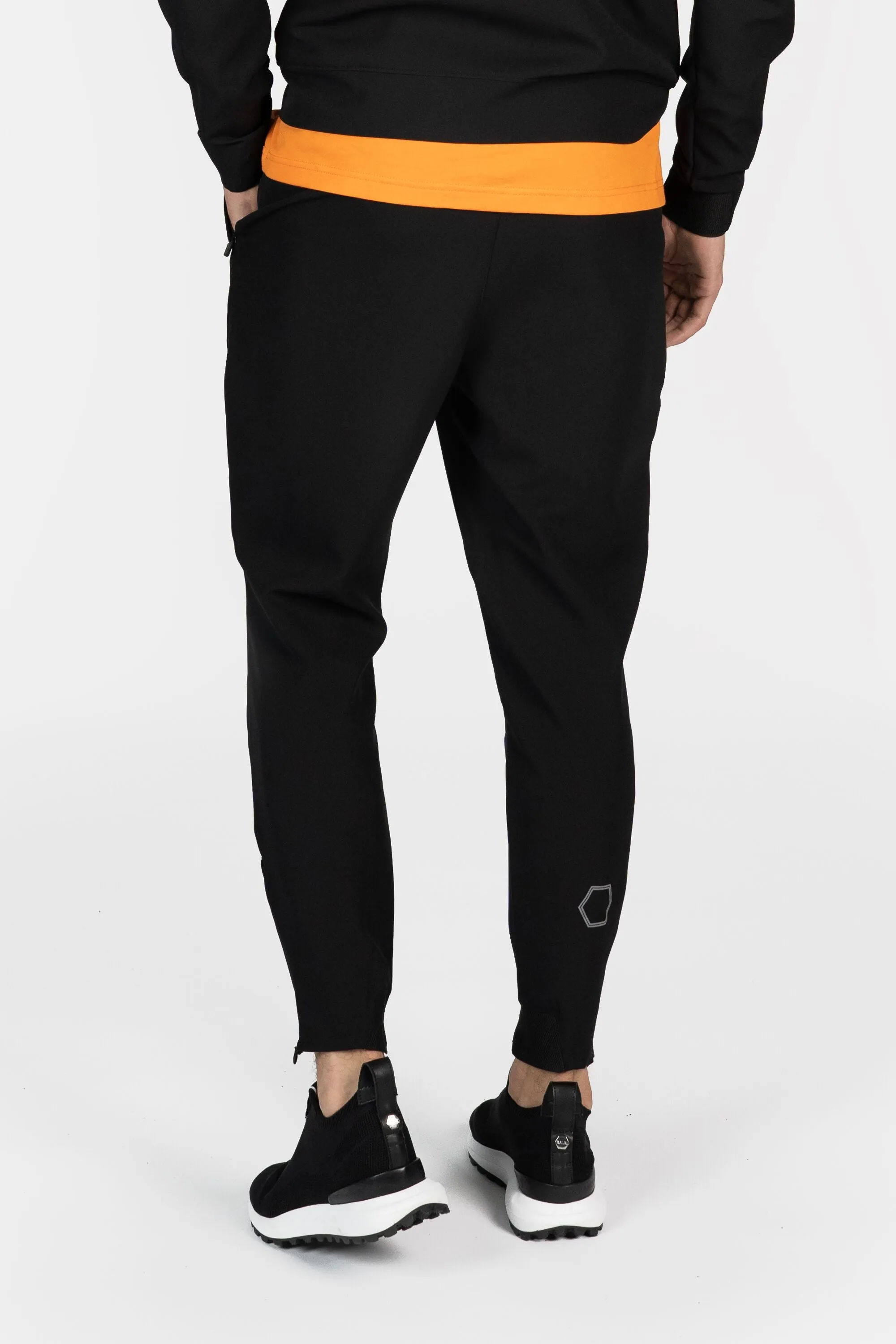 Athletic Slim Fit Track Pants Jet Black