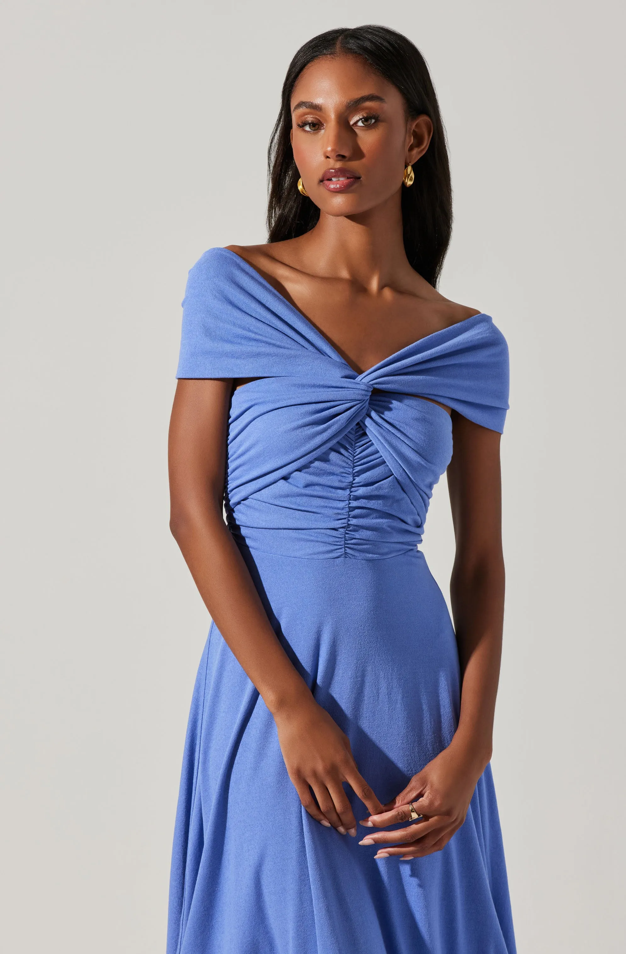 Balto Off Shoulder Midi Dress