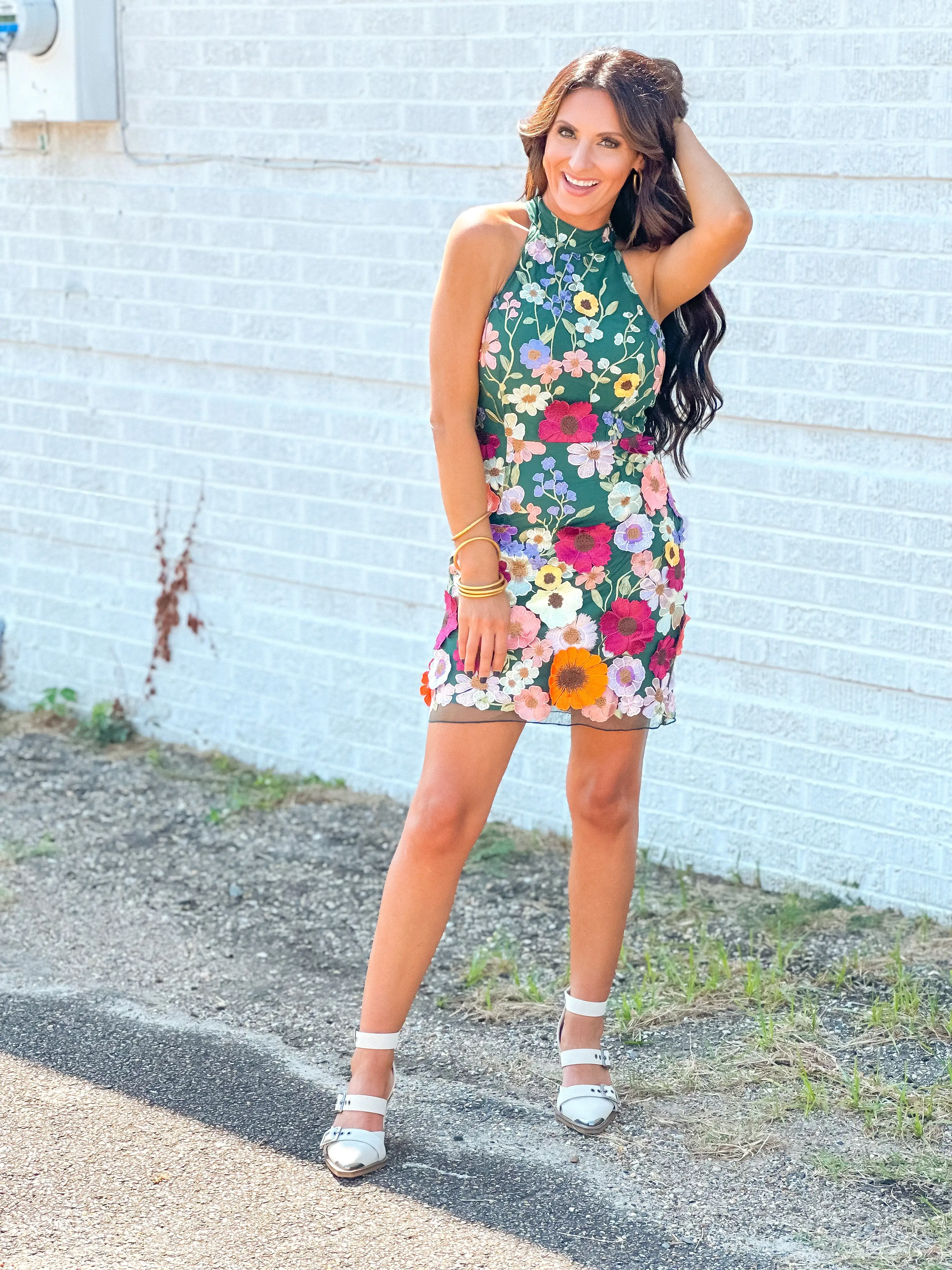 Blooming Bombshell 3D Floral Dress