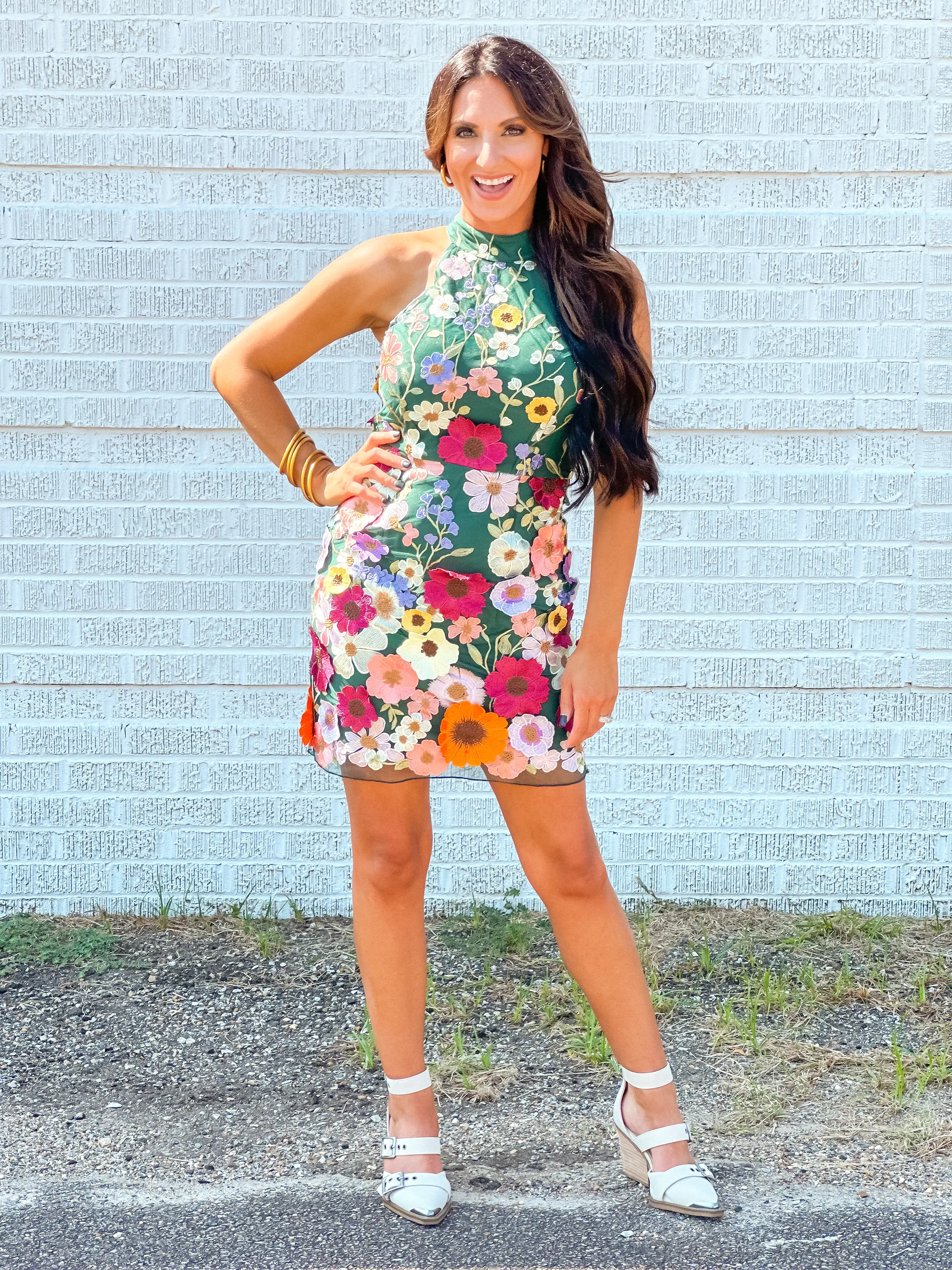 Blooming Bombshell 3D Floral Dress