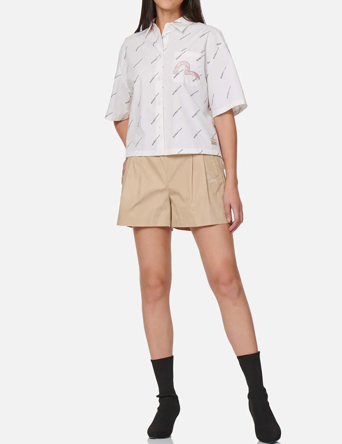 Bold Canvas Label Shorts