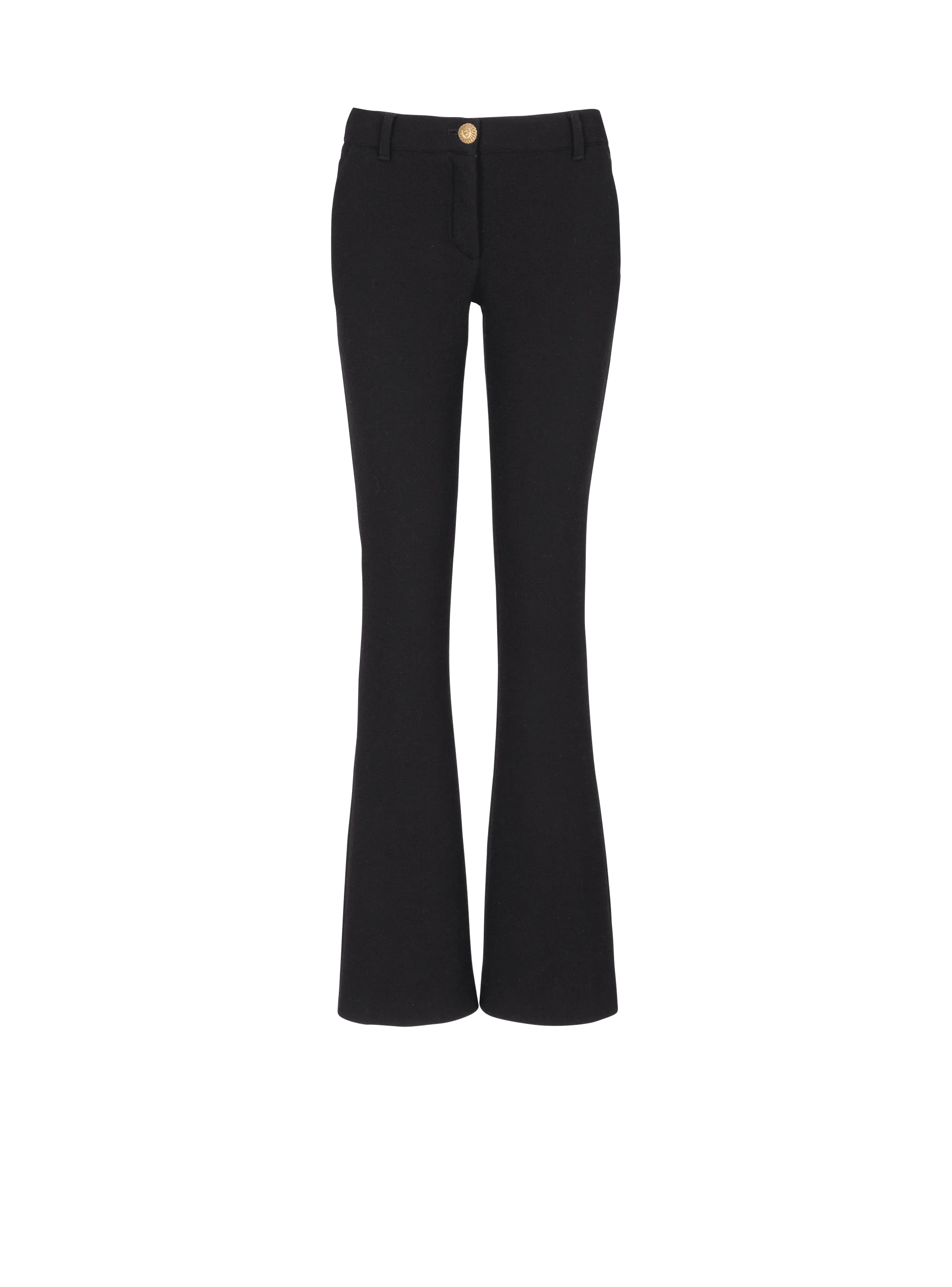 Bootcut crepe trousers