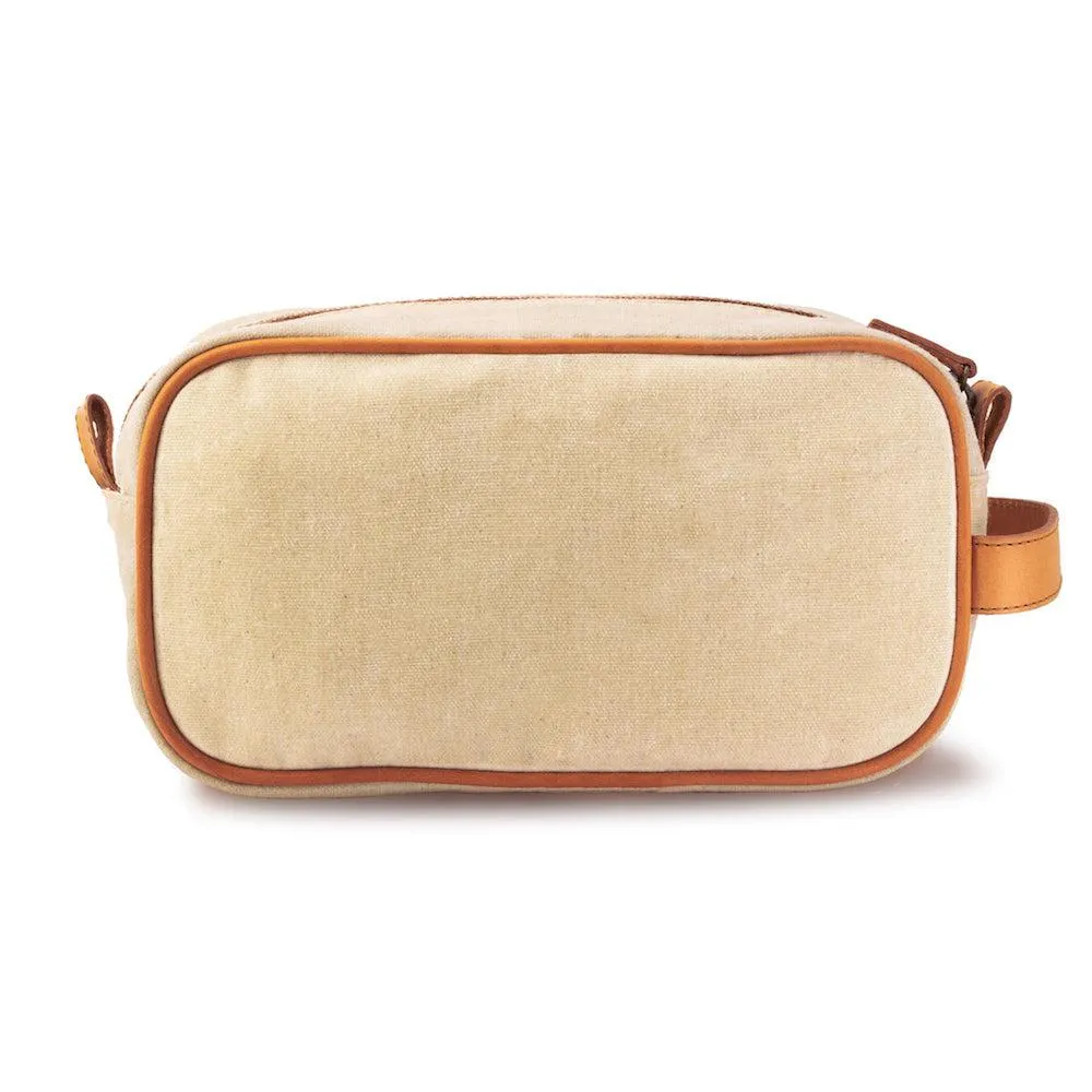 Campaign Waxed Canvas Toiletry Shave Kit