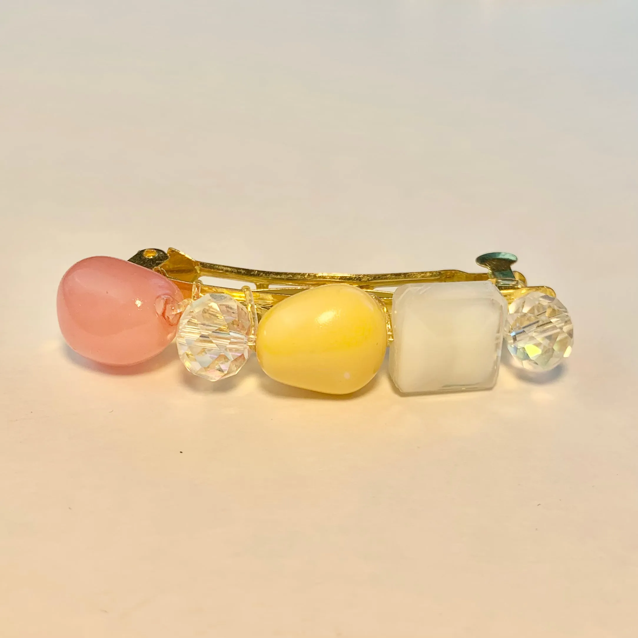 Candy pearl barrettes