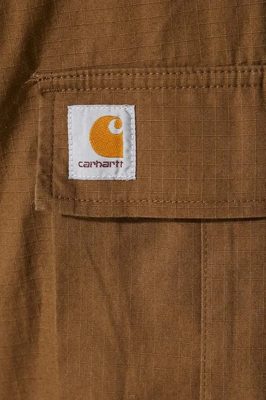 Carhartt WIP cotton trousers Regular Cargo Pant brown color I032467.1ZD02