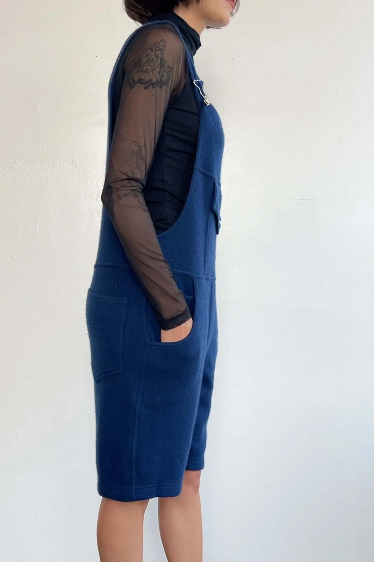 Cashmere Overalls - Blue