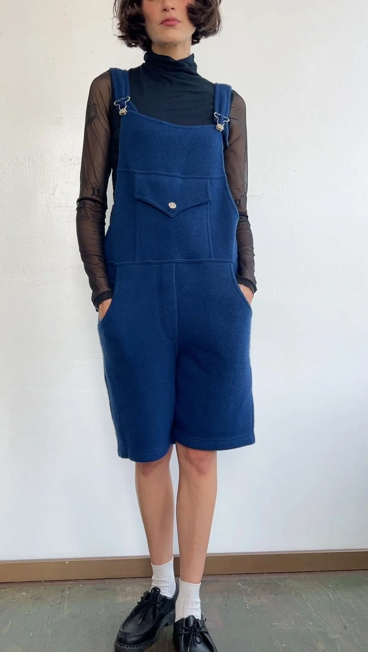 Cashmere Overalls - Blue