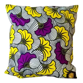 Chido Decorative Pillows-Purple/Yellow