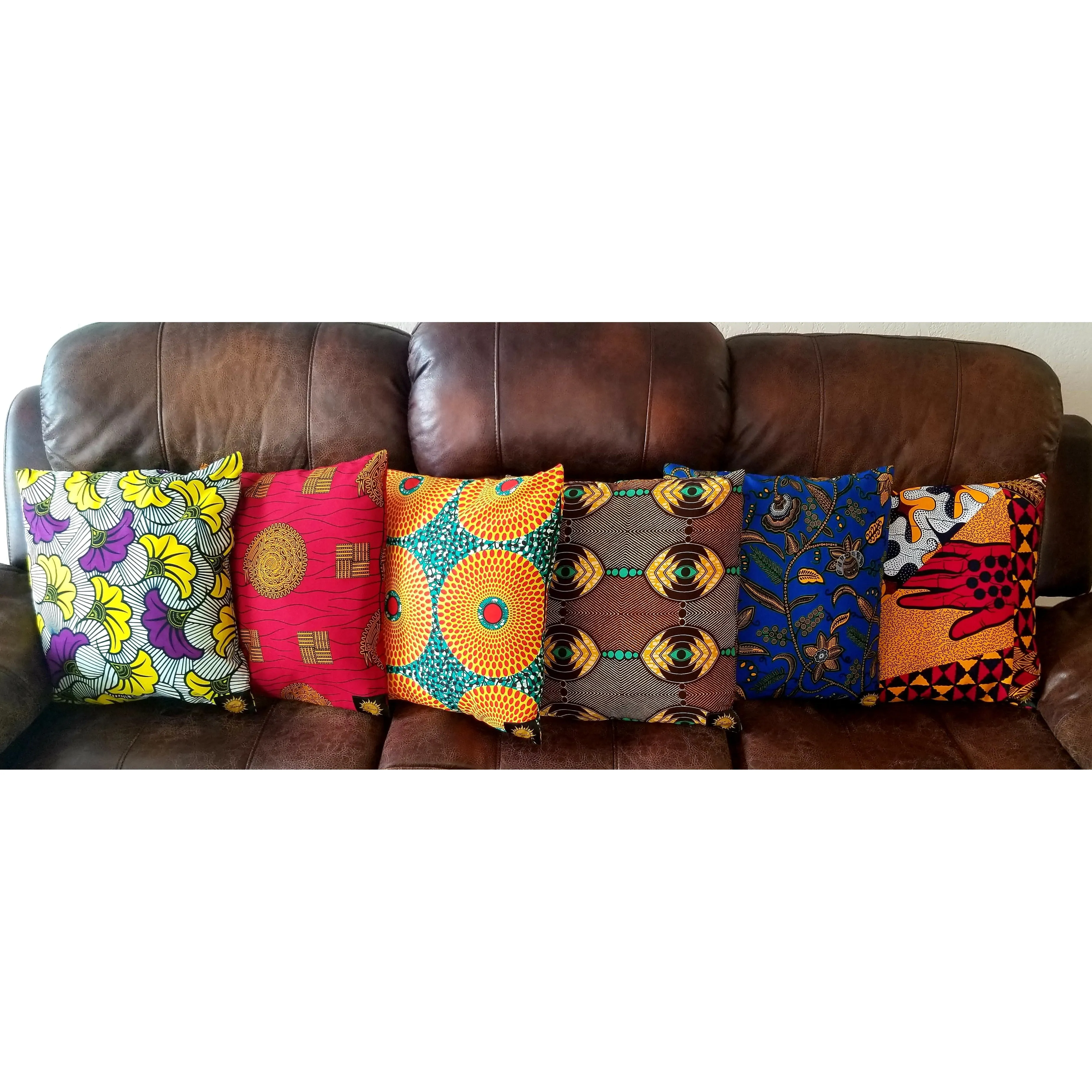 Chido Decorative Pillows-Purple/Yellow