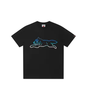 CRYSTAL RUNNING DOG T-SHIRT - BLACK