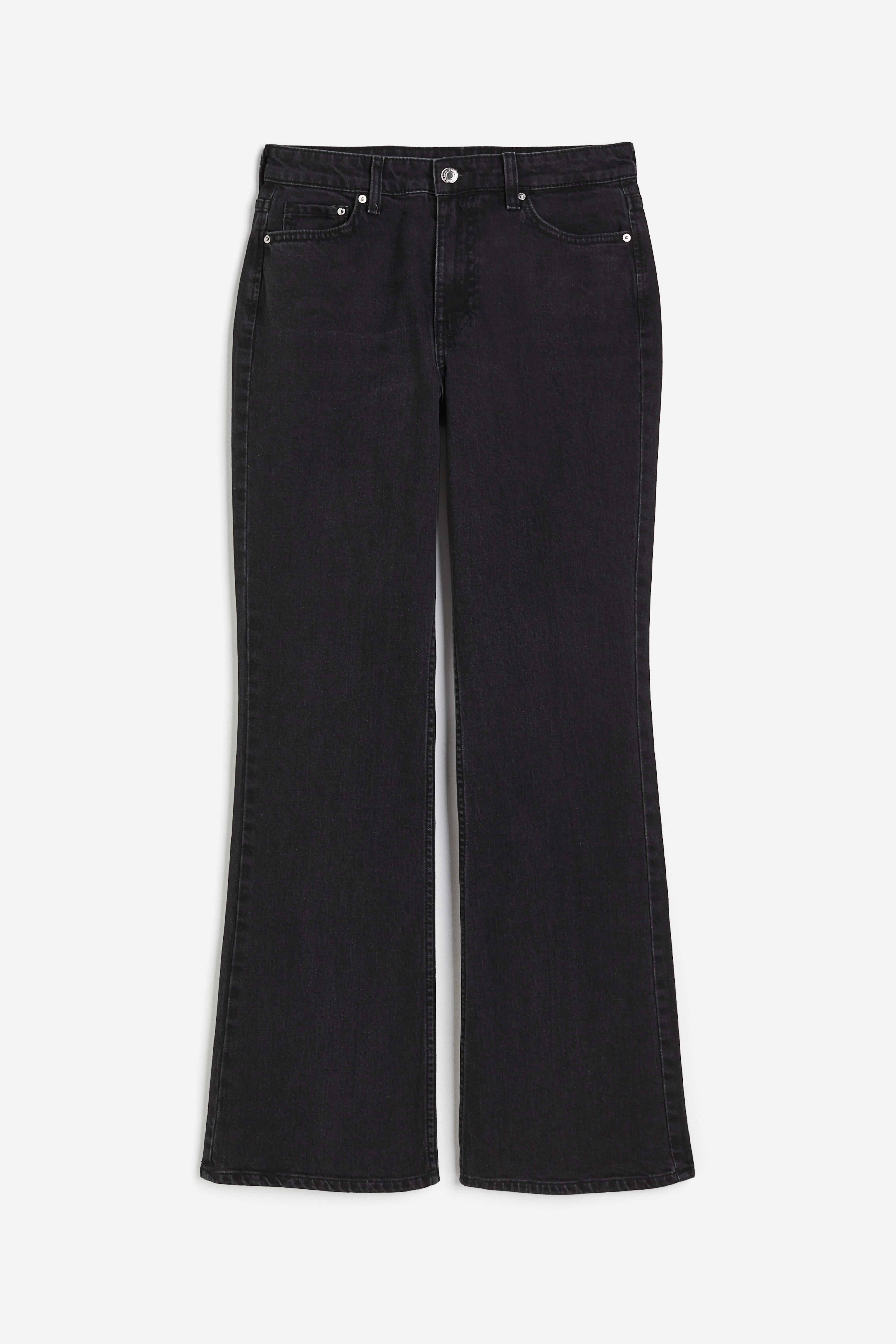 Curvy Fit Bootcut High Jeans - High waist - Long - Black - Ladies | H&M GB