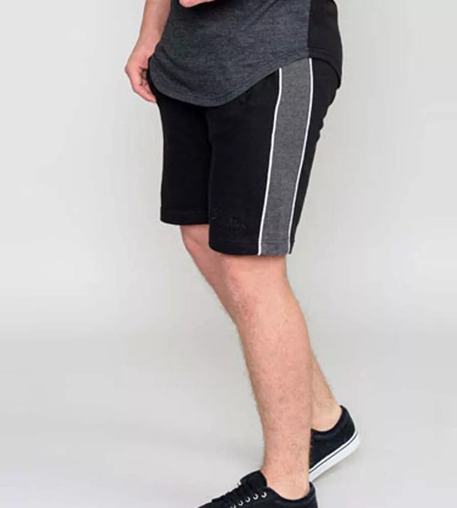 D555 Mens Couture Shorts With Elasticated Waistband Cut and Sew Panels (ANDOVER)