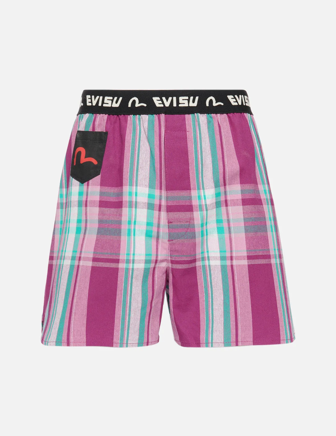 Daicock Print Checked Boxer Shorts