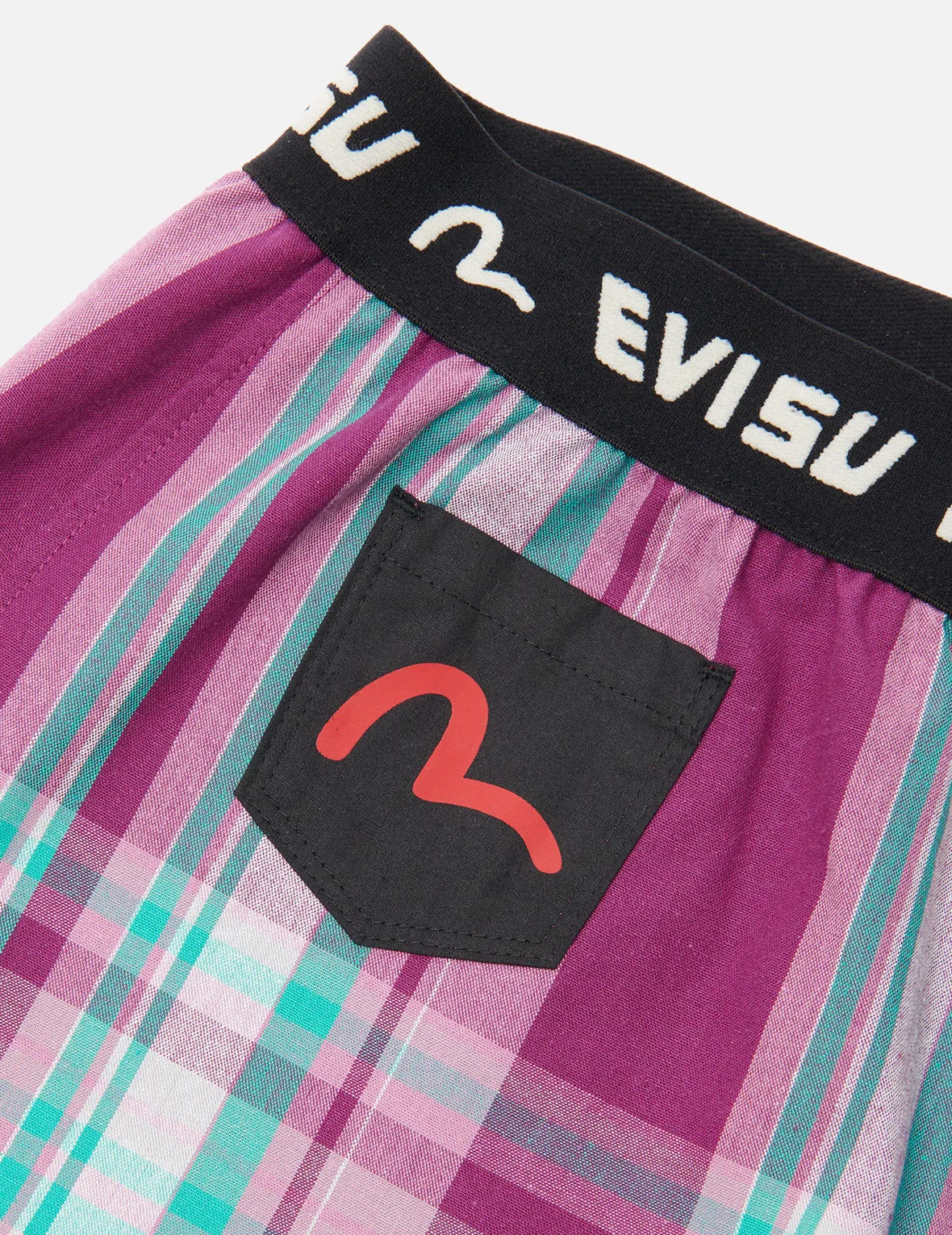 Daicock Print Checked Boxer Shorts