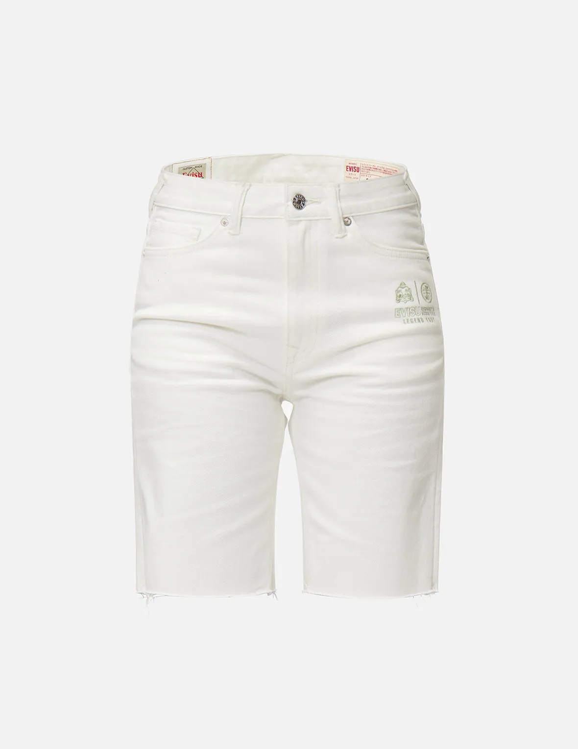 Daicock White Denim Shorts