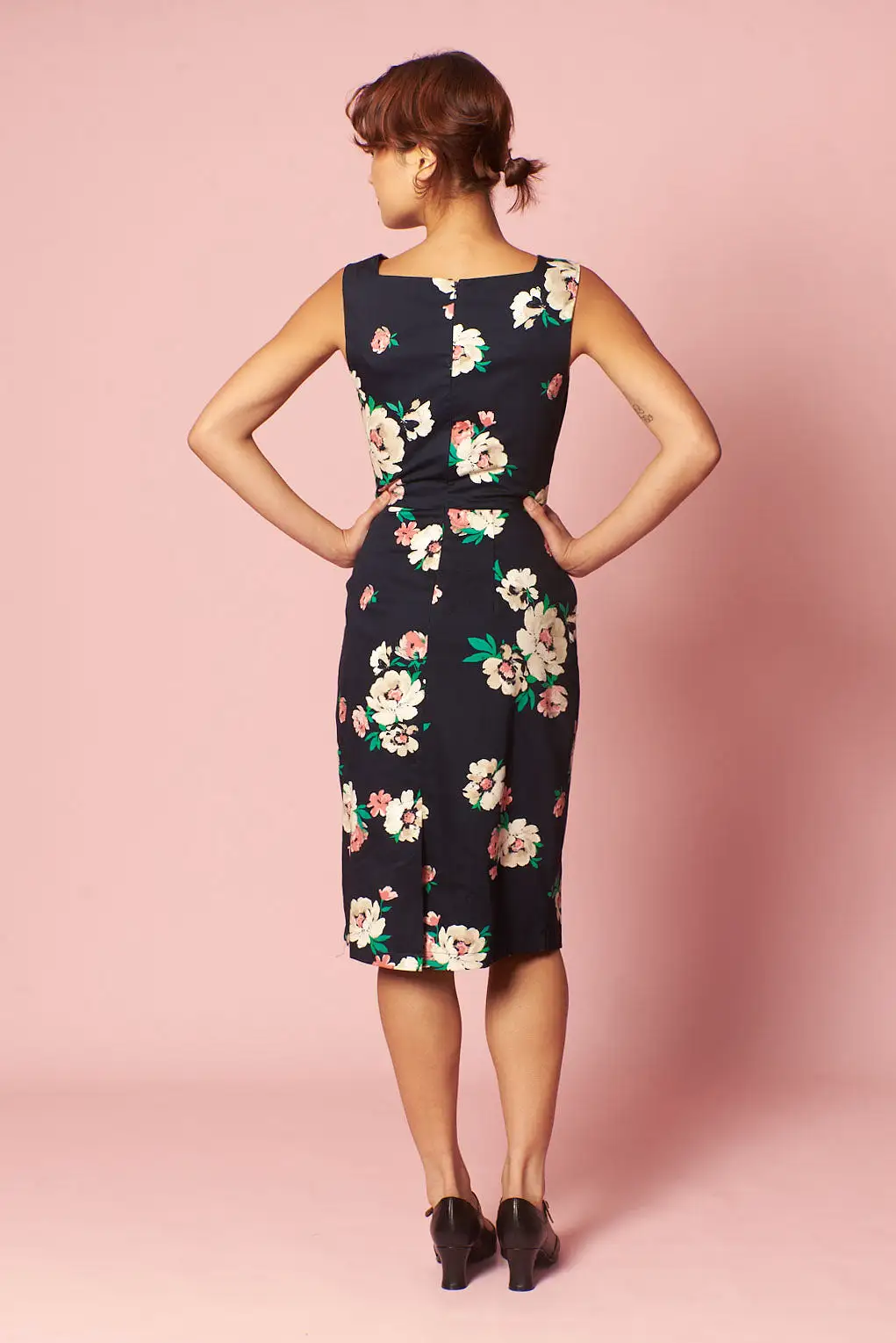 Dalena Navy Floral Dress