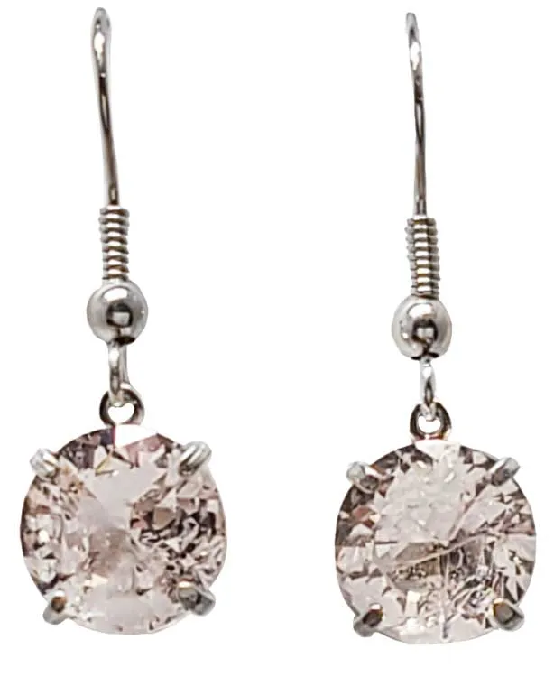 Danburite Round Dangle Earrings Special 2