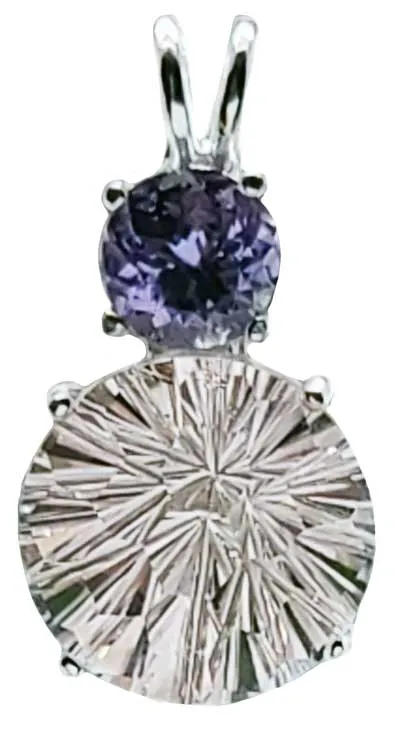 Danburite Super Nova? with Round Cut Tanzanite