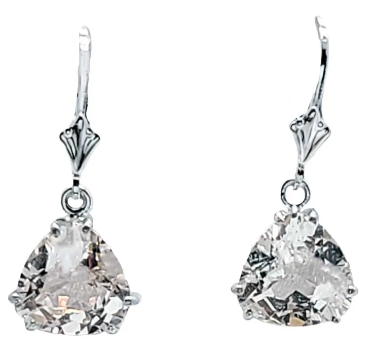 Danburite Trillion Dangle Earrings Special 2