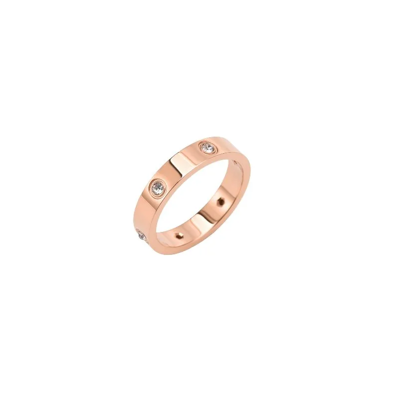 Diamond Band Ring - Rose Gold