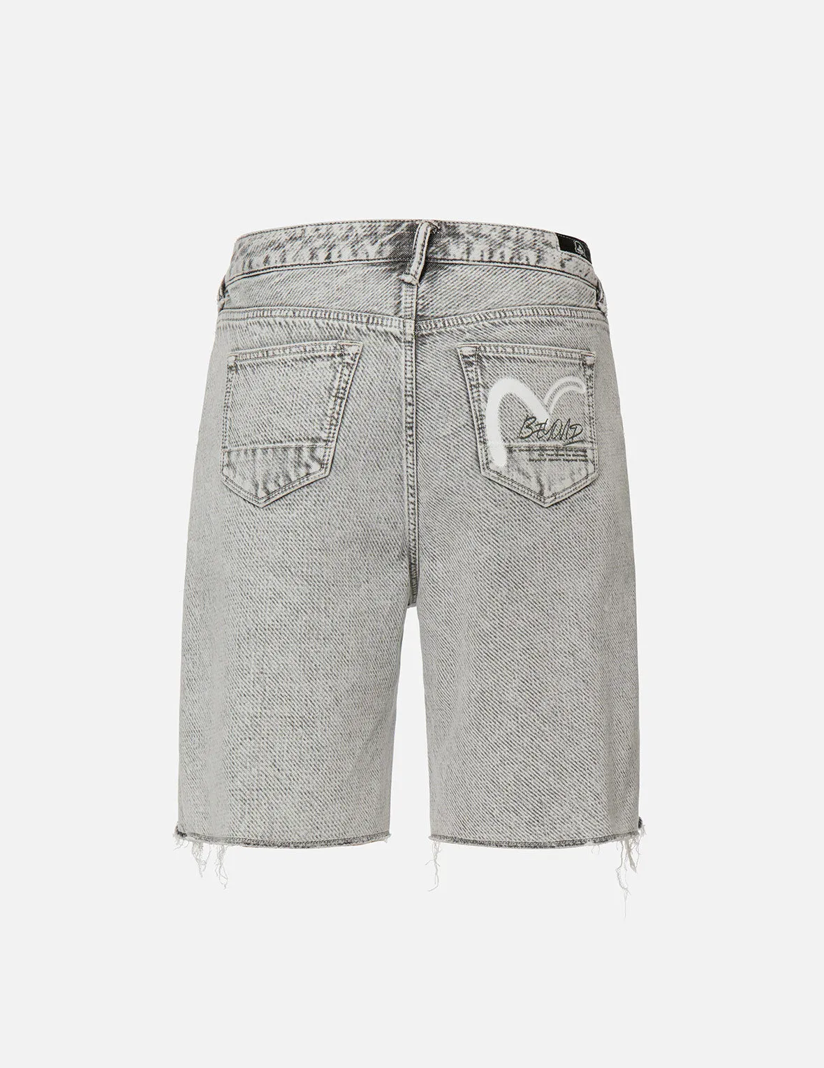 Distressed Bermuda Denim Shorts