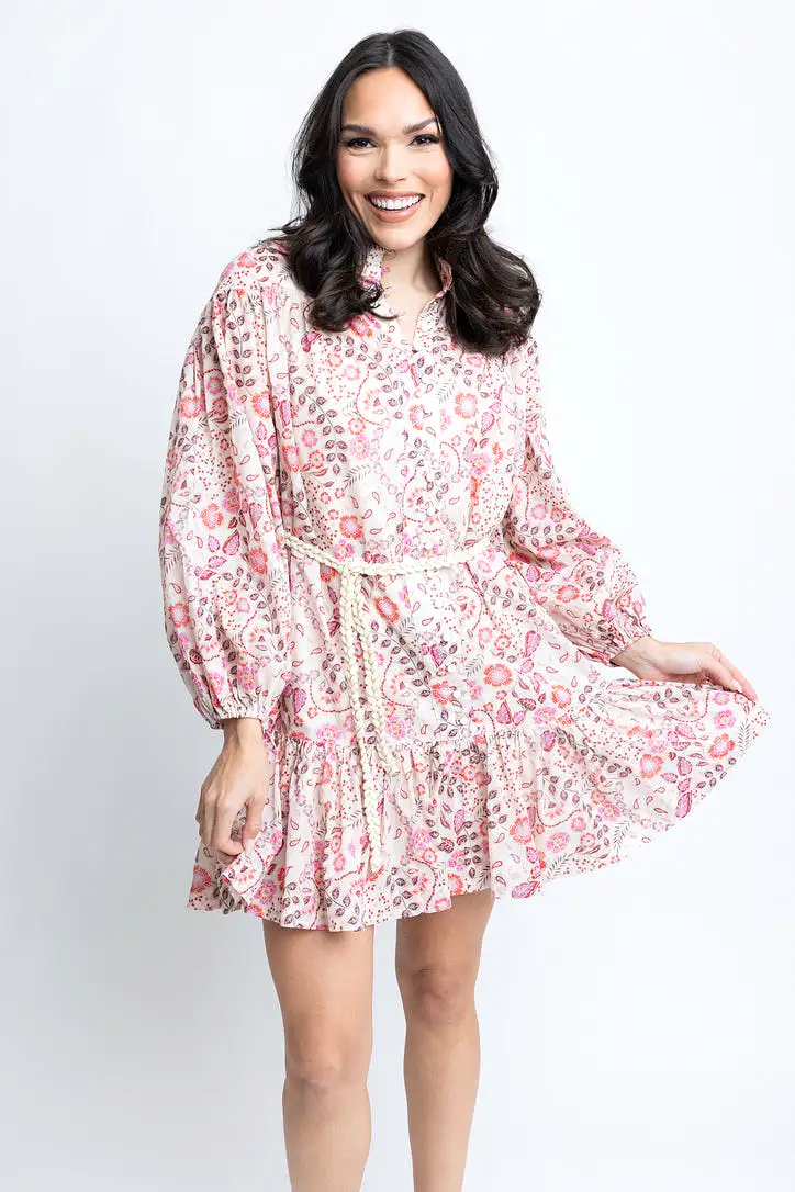 Floral Paris Button Down Dress