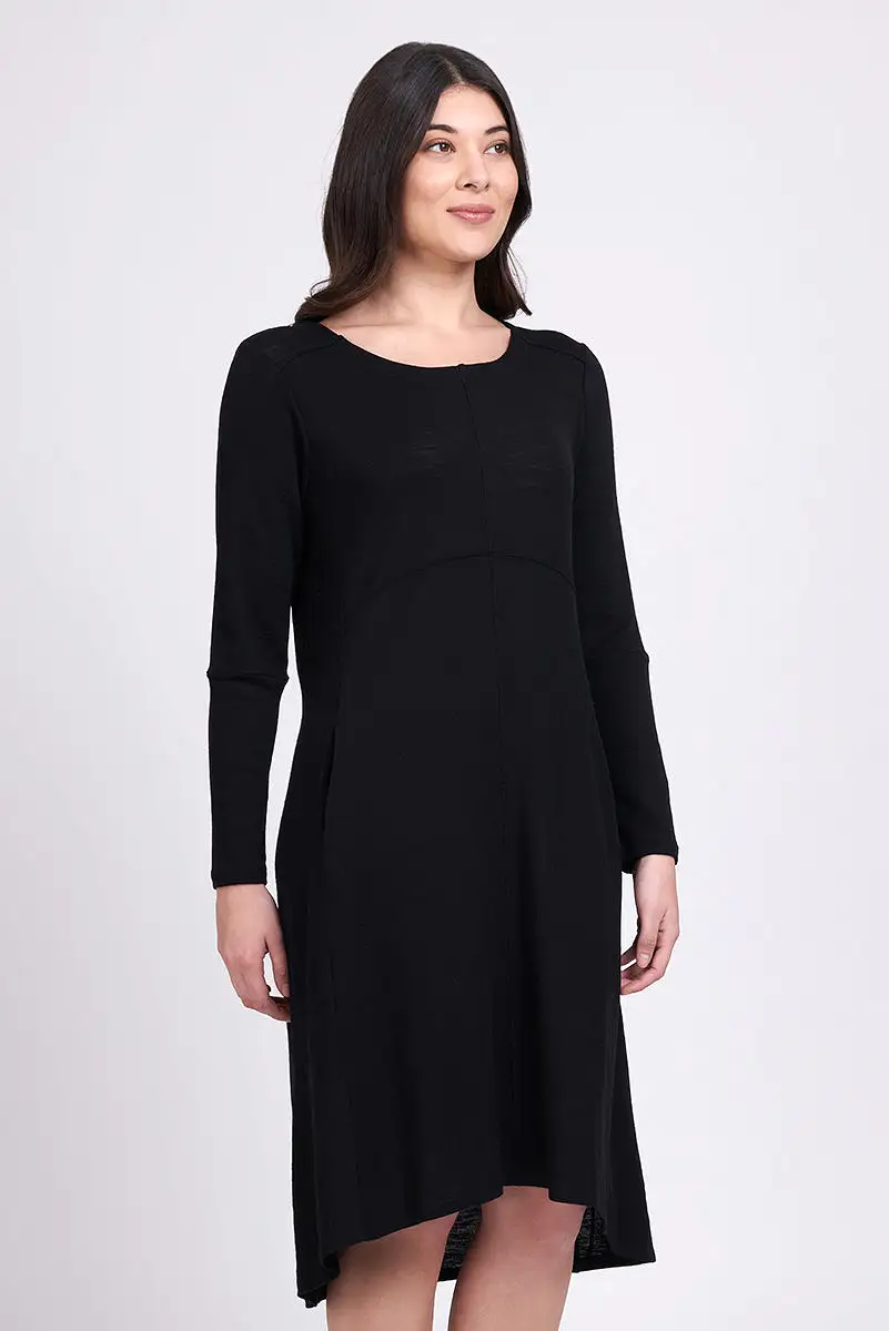 Foil - Swipe Right Merino Dress - Black