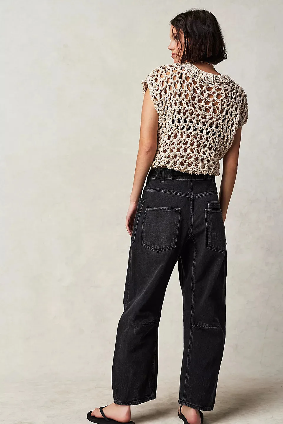 Free People Moxie Pull On Barrel Jeans