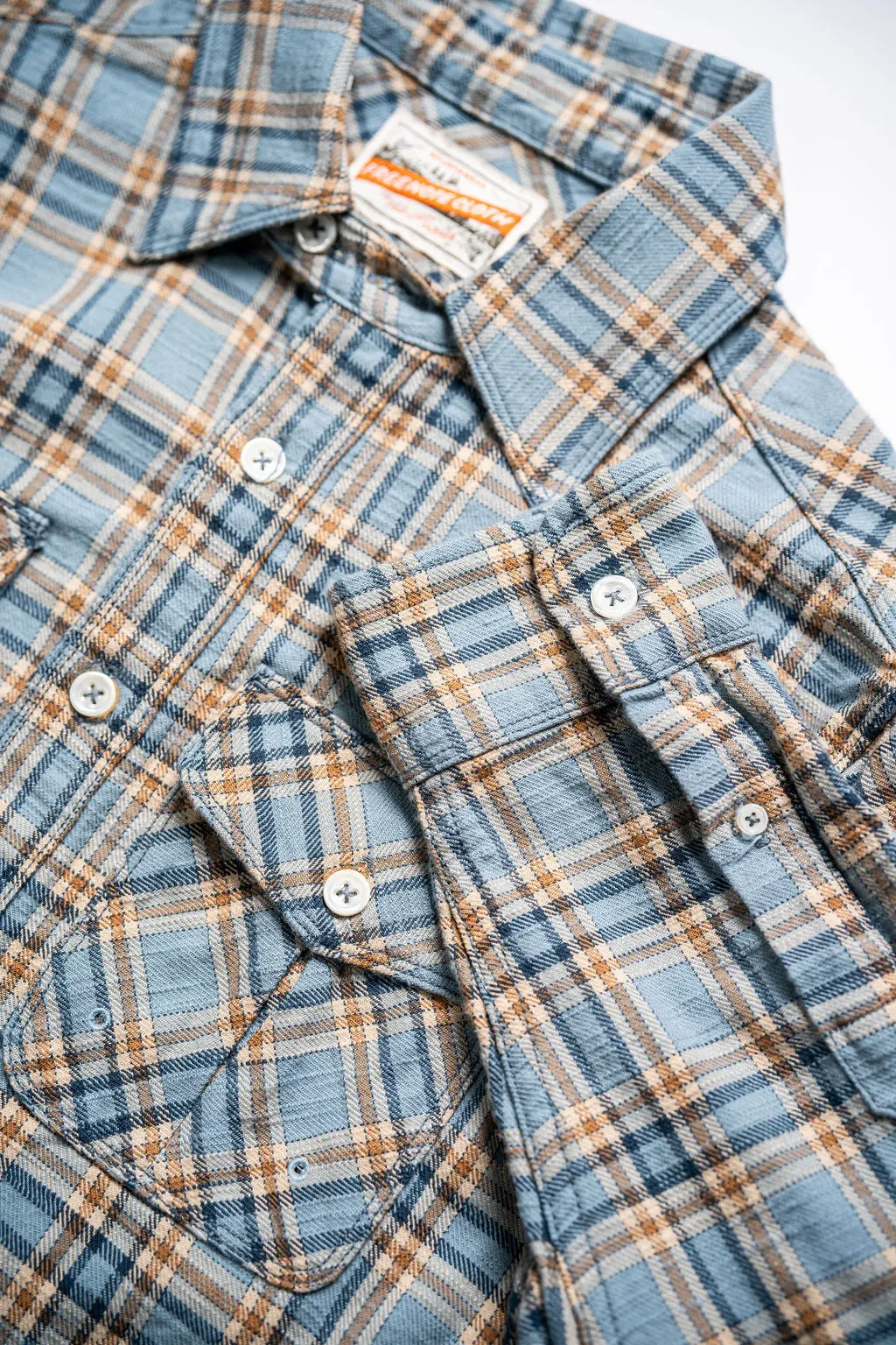 Freenote Cloth Currant - Blue Dun Plaid