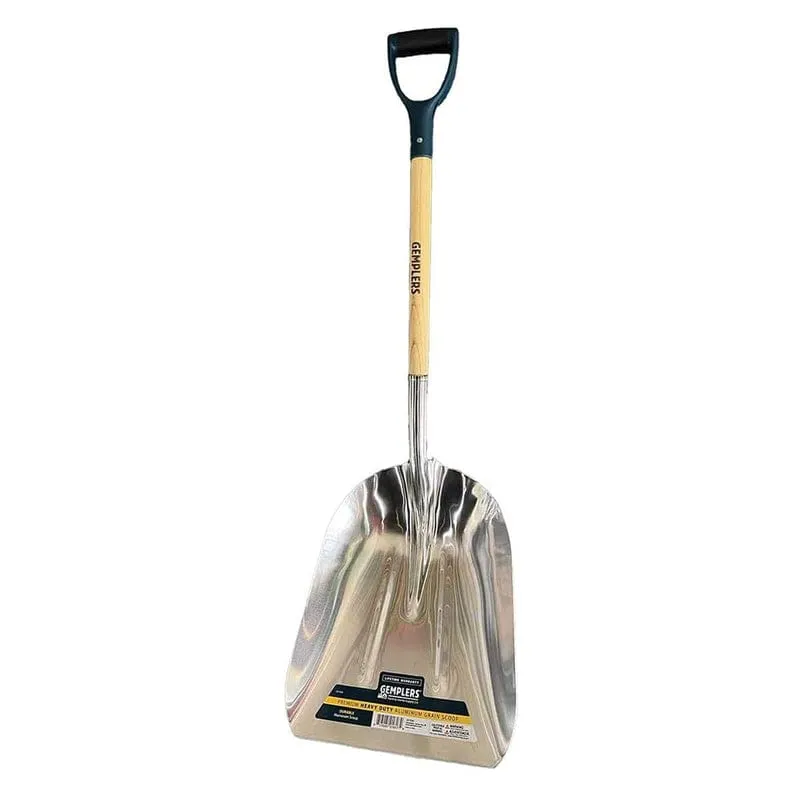 Gemplers Aluminum Scoop Shovel with Wood Handle | 6 pack