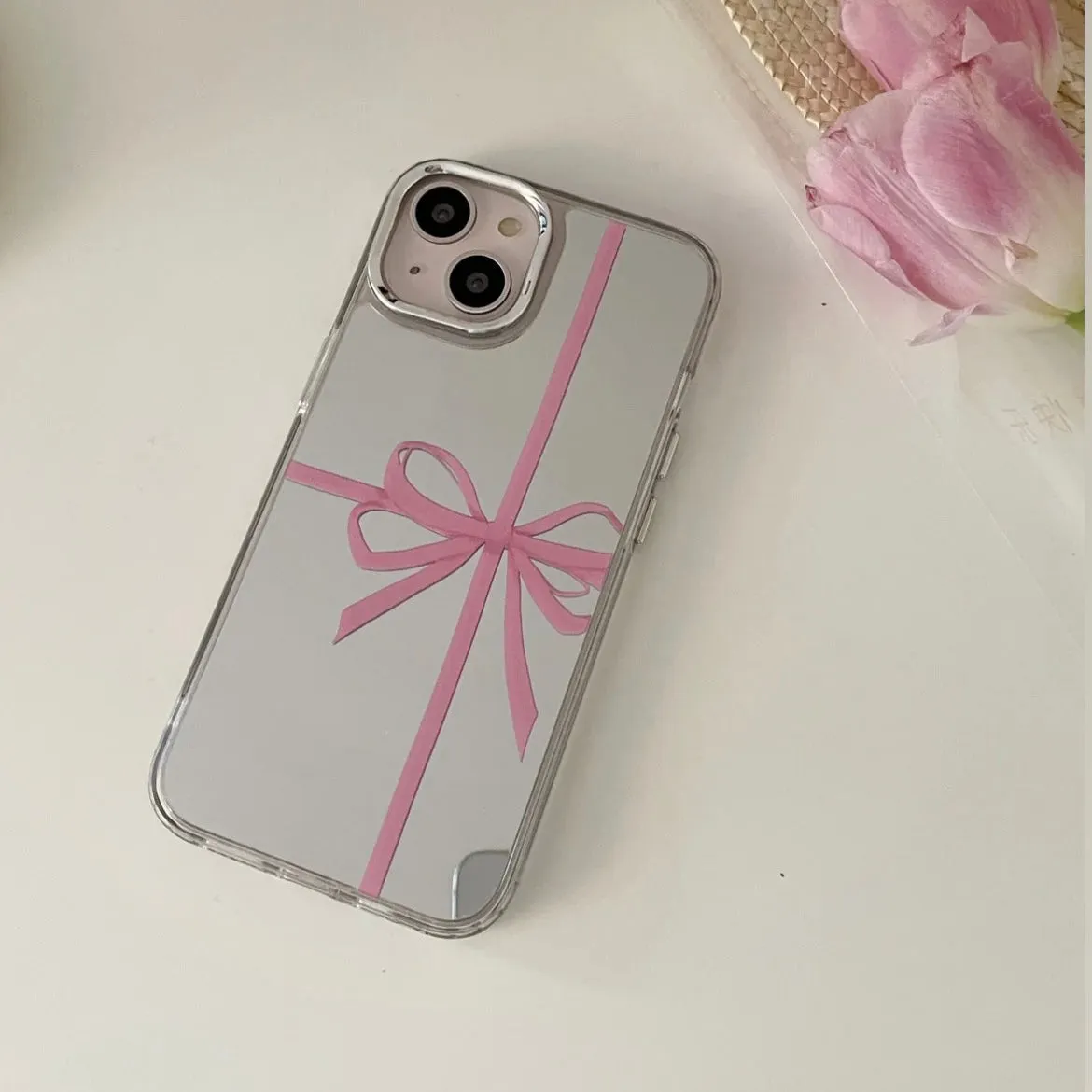 Gift Bow Mirror Phone Case