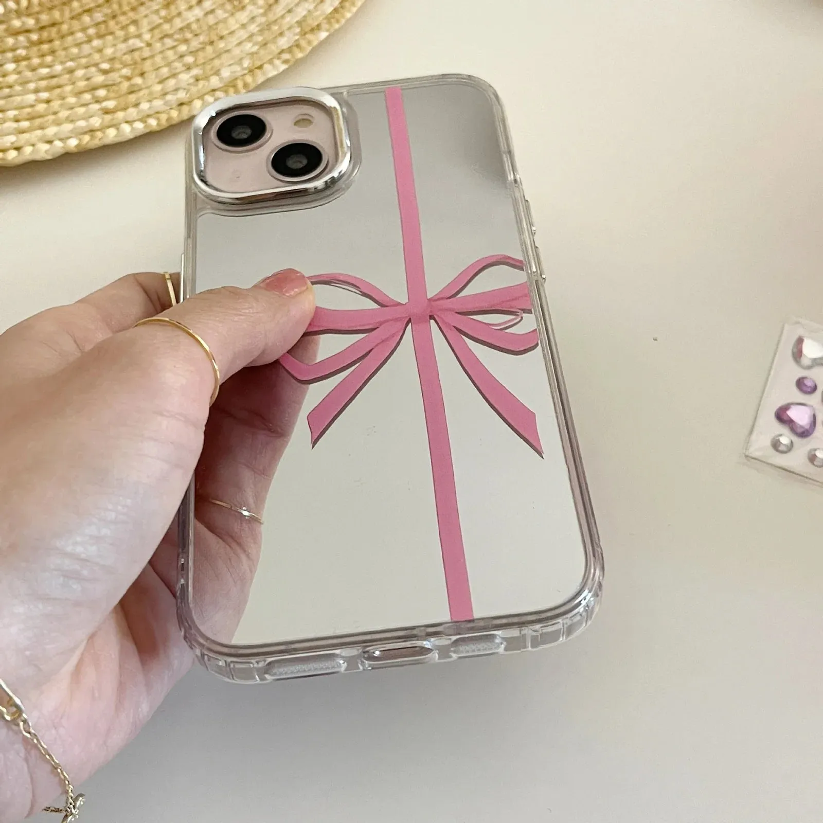 Gift Bow Mirror Phone Case