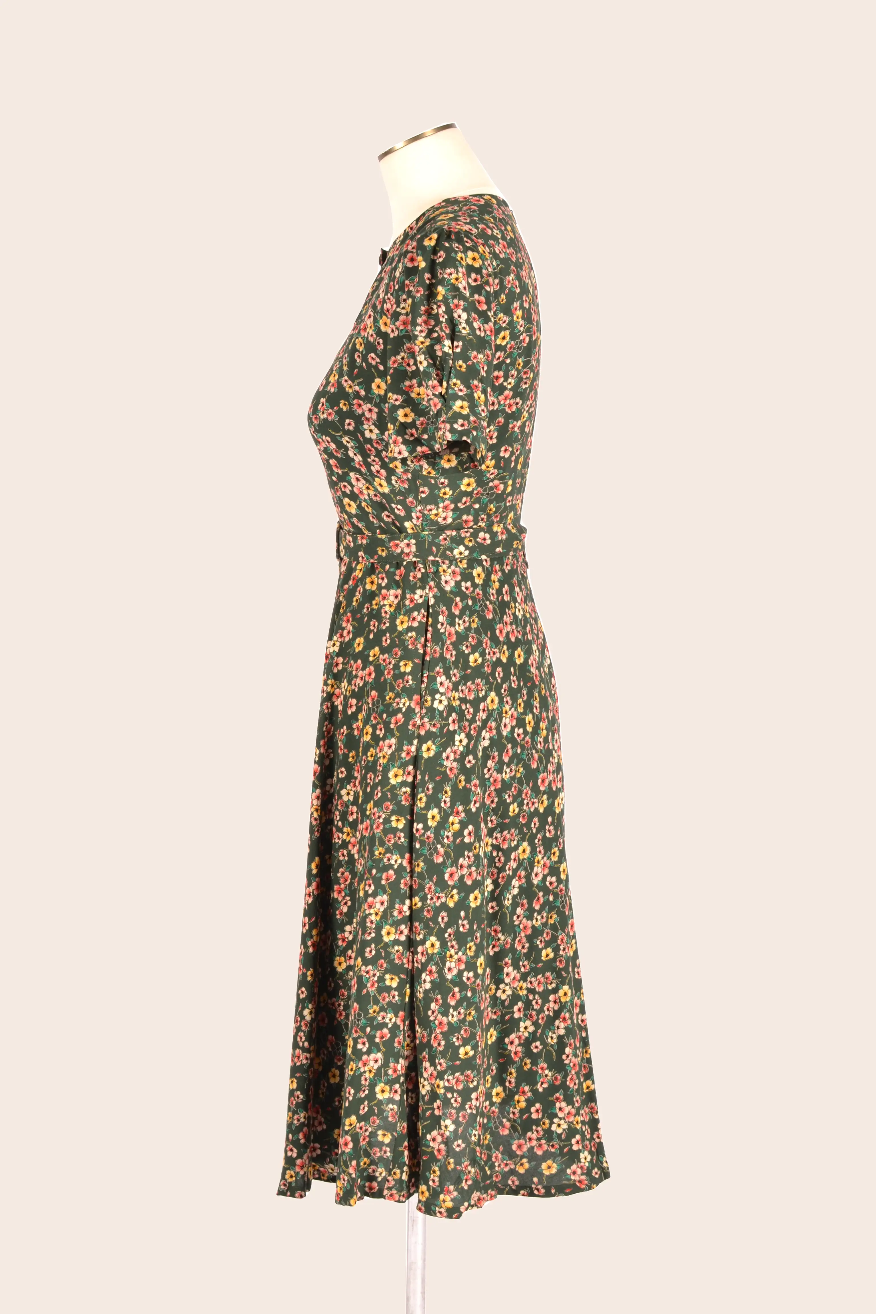 Ginger Green Floral Dress