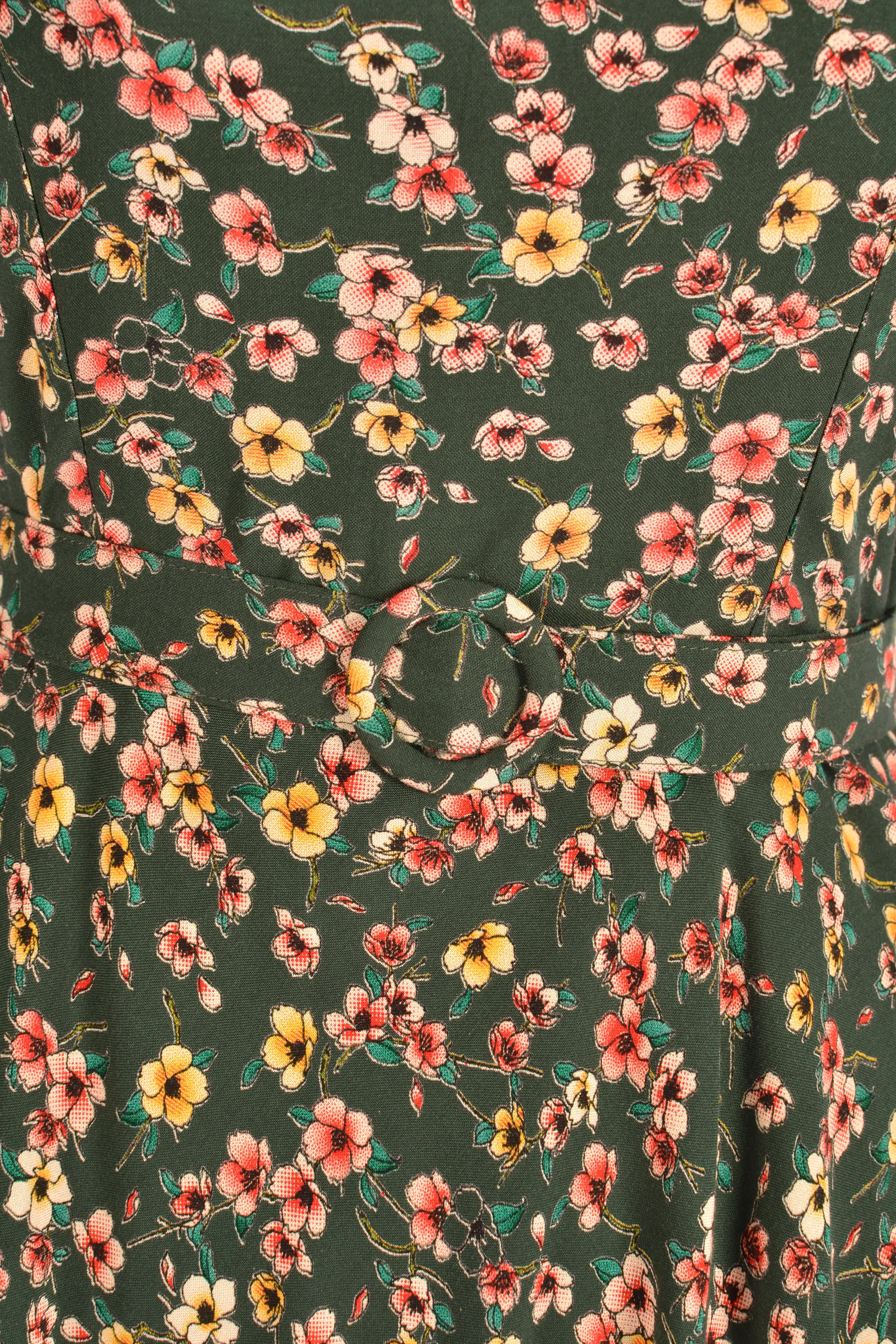 Ginger Green Floral Dress