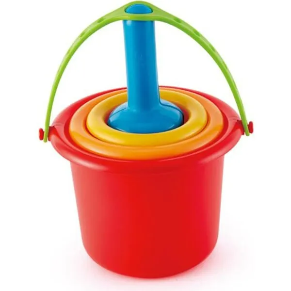 Hape 5-In-1 Beach Set W/ Buckets & Shovels