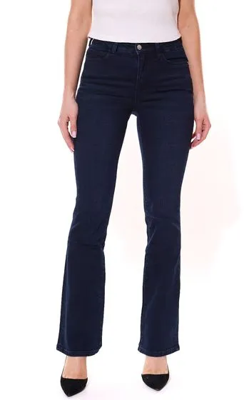 HECHTER PARIS Vaqueros bootcut para mujer, elegantes pantalones vaqueros con estilo de 5 bolsillos 60680852 azul oscuro