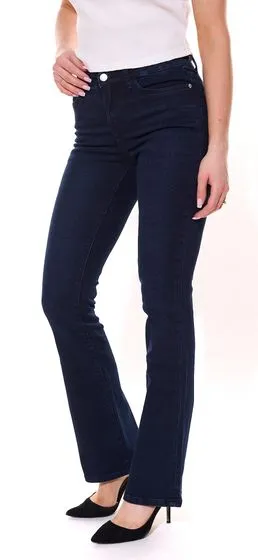 HECHTER PARIS Vaqueros bootcut para mujer, elegantes pantalones vaqueros con estilo de 5 bolsillos 60680852 azul oscuro