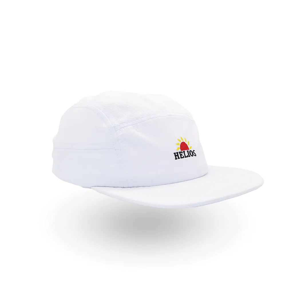 Helios Headwear Ultralight 7 Panel Soft Brim Cap - White