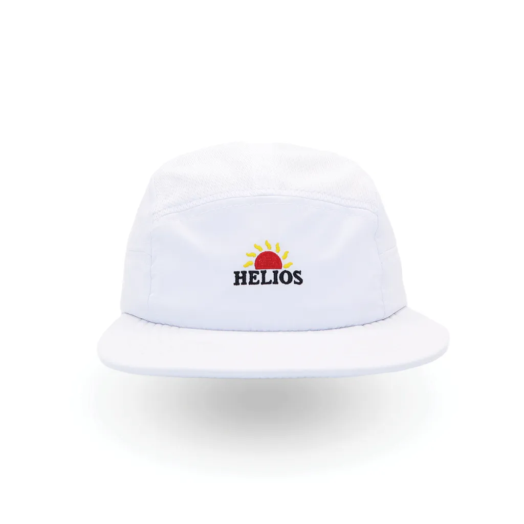 Helios Headwear Ultralight 7 Panel Soft Brim Cap - White