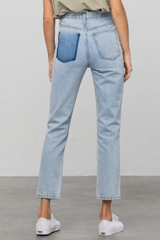 HIGH WAIST PREMIUM TAPERED JEANS