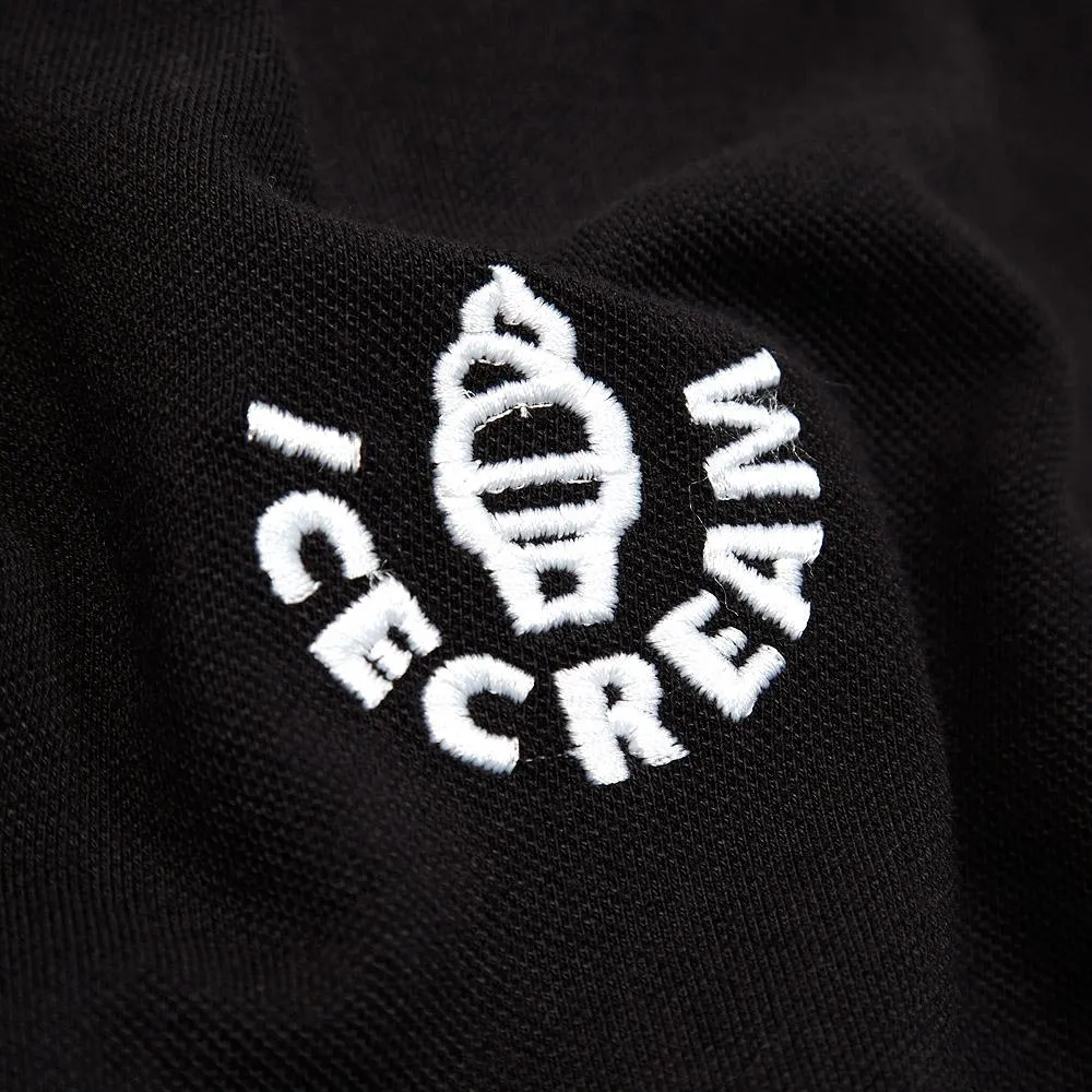 Ice Cream Solid PoloBlack