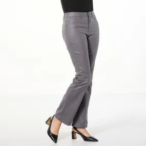      IMAN Global Chic Coated Denim Bootcut Pant     