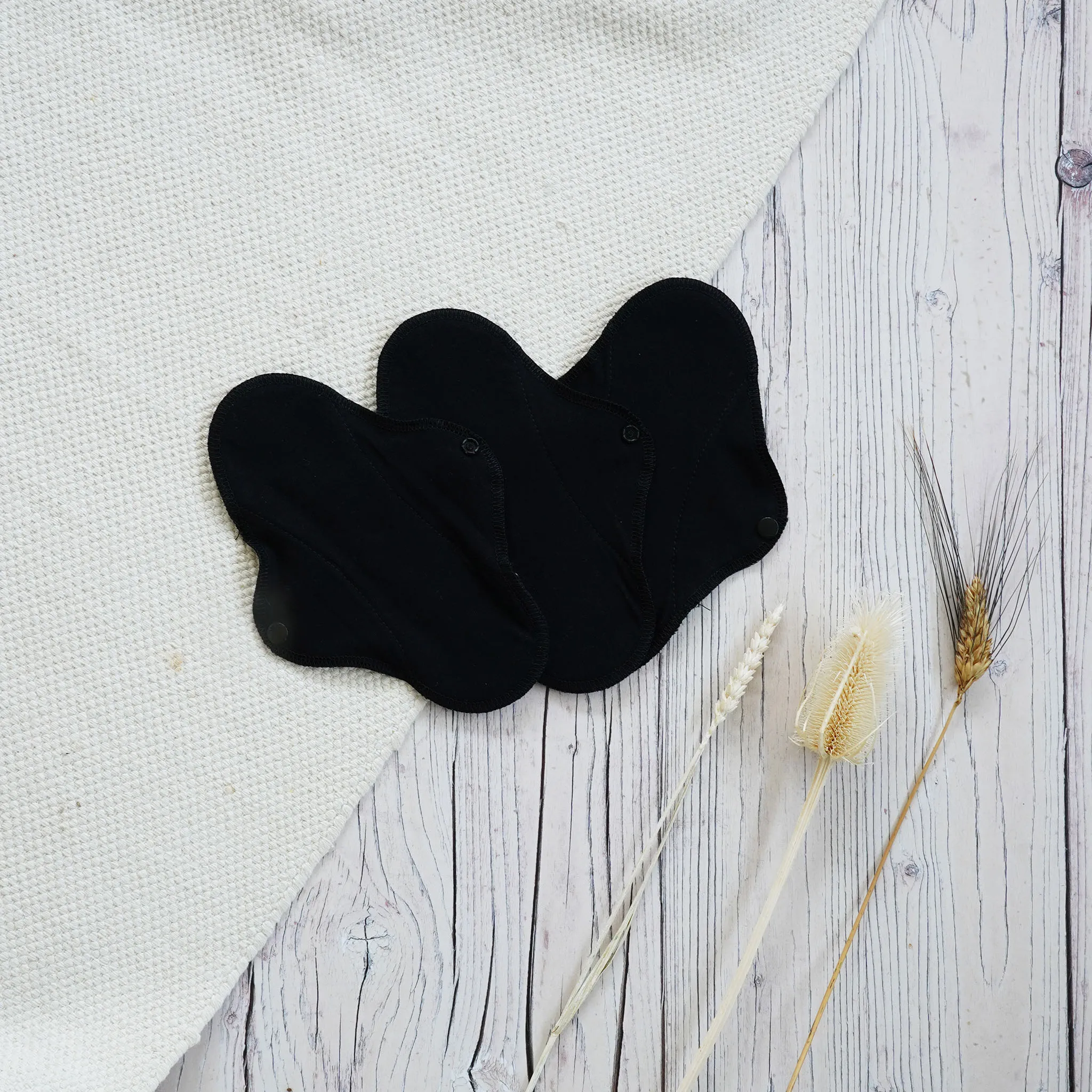 Imse Active Black Organic Cotton Panty Liners - 3 Pack